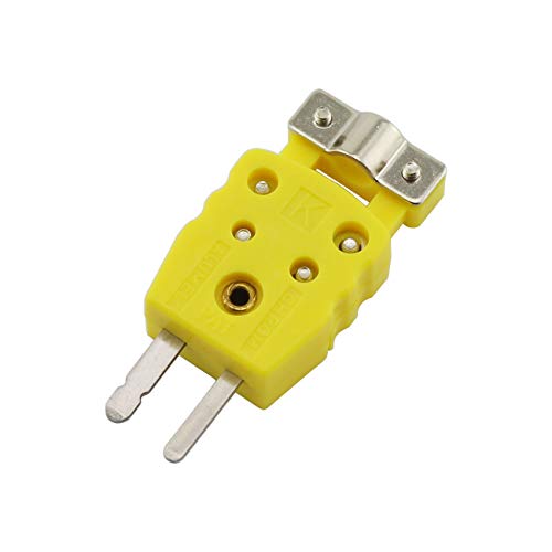 Pzrt 1-Pack K Type Thermocouple Plug Adapter With Fixing Clamp Rtd Circuits Mini Male Wire Connector #TOP9