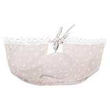 iplusmile Picknickkorb Einlage- Waschbarer Stoffeinsatz mit Spitze für Weidenkorb - Boho Landhausstil Korbeinlage Inlett & Zubehör für Romantisches Picknick (ca. 41x24x19cm)