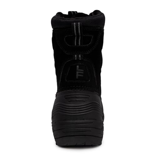 LONDON FOG Breckenridge Waterproof Mens Winter Boots - Leather Insulated Mens Snow Boots - Grey, Black or Brown - Mens Medium or Extra Wide Widths Size 7 to 15 black 10 by LONDON FOG - Image 3