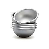 Ponixa Hemisphere - Juego de 5 moldes de aluminio anodizado para tartas con forma de cúpula para crema, mochi, onigiri, budings, helados, postres congelados