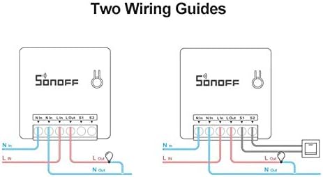 SONOFF Smart WiFi Switch Mini R2 2 Way Light Switch, Works with Alexa/Google Home/IFTTT, APP Remote Control Switch, Voice Control, Timer Function, DIY Mode, No Hub Required, 10A/2200W (2 Pack)