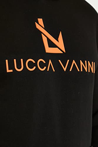 Sweat à capuche de qualité supérieure noir XL à logo 3D silicone