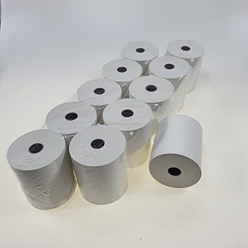 (50) 3 1/8 X 230 Thermal Paper Receipt Rolls 3.125 X 230 Ft, Pos/Cash Register Paper, Tm-T88 T20 T90 Bixolon Srp-350 370, Bpa Free, 50 Rolls, 48 Gsm #TOP1