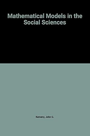 Amazon.com: Mathematical models in the social sciences: 9780262110471 ...