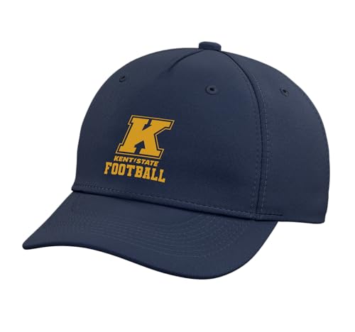 Kent State Football Golden Flashes KS34 Adjustable Printed Baseball Hat, Navy Blue