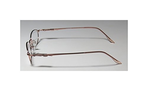 Elite Eyewear Intelli Clip 750 Womens Sunglass Lens Clip-Ons Rhinestones Eyeglasses (47-17-135, Brownish Pink) #TOP4