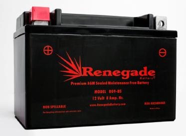 Motorcycle Battery; RG9-BS Triumph Street Triple 675,