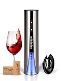 Miioladoo Cordless Electric Wine Bottle Opener|rechargeable Wine Bottle Opener With Foil Cutter (sta