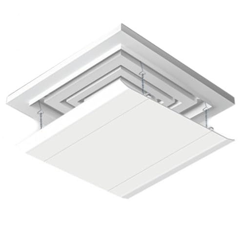 URPIZY Divisor de aire ajustable para aire acondicionado, 4 niveles de flujo de aire ajustable, protege plantas y mascotas, adecuado para falsos techos, 30 x 30 cm