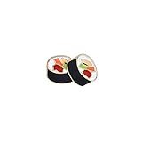 Cartoon Sushi Comida Insignias Broche Collar Broches Accesorios Joyas Broches Esmalte Regalo para Hombre Mujer Niña Niño Estilo 2