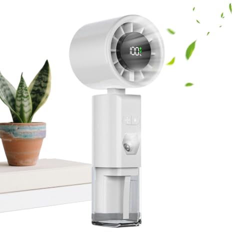 Mini ventiladores plegables de mano con pulverizador de niebla ajustable 8