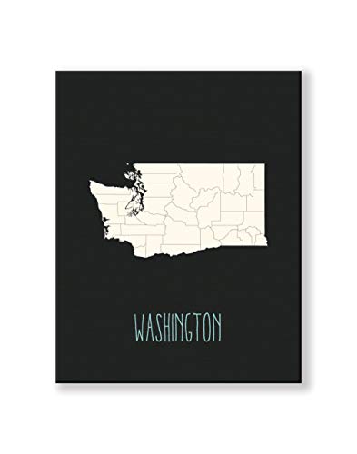 Mapa de Estados Unidos escolar interactivo que enseña geografía y la capital de Washington