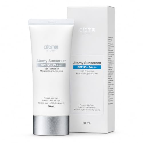 Image of Atomy White Sunscreen SPF 50+ PA+++, Lightweight Moisturizing Sun Protection Cream 60 ml for Daily Skin Care, Outdoor Use, Commuting, Holidays & Travel
