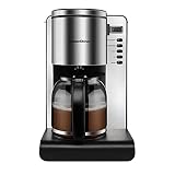 filtros de cafetera industrial Control de la fuerza de preparación: el panel de control táctil con pantalla LCD es bien visible y fácil de usar. Máquina de café Bonsenkitchen con diferentes ajustes para seleccionar la fuerza de preparación que te permite preparar una taza de café tan fuerte o suave como quieras.