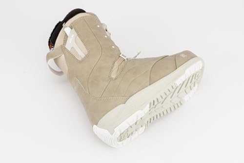 Nitro Crown TLS Womens Snowboard Boots, Sand, 9 (26.5)