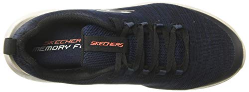 Skechers Dyna Lite Rayve Tênis Masculino, 42, Azul Escuro/Preto