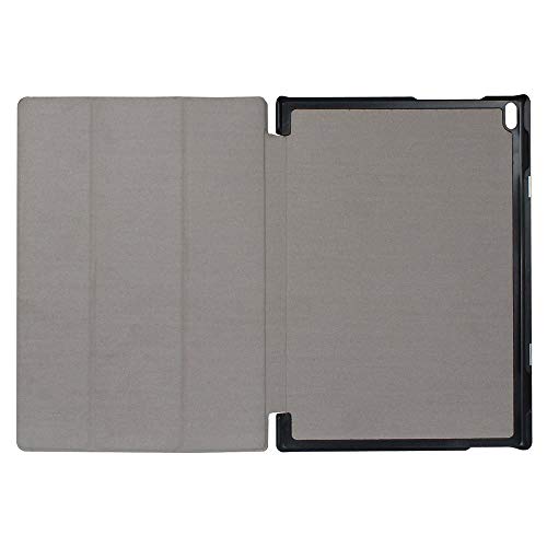 Image of ProElite Ultra Sleek Smart Flip Case Cover for Lenovo Tab E10 Tablet (Black)