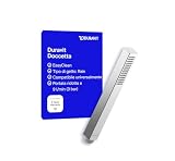 Duravit Universal Doccia a mano, Doccetta stick con getto Rain, Manopola doccia quadrata, Doccetta per doccia con funzione MinusFlow per il risparmio idrico, facile da pulire, cromo