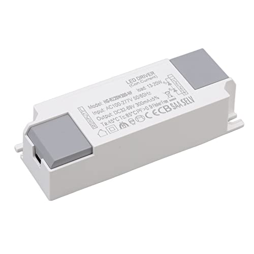Conductor de Fuente de Alimentación LED 13-20W 300MA AC 100‑277V a DC 32‑69V Convertidor, Alta Eficiencia, Material de Seguridad, Compacto, Parámetros Objetos Aplicables, Especificaciones, Material