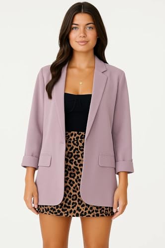 Image of KOTTY Womens Soild Regular fit 3 /4 Sleeve Formal -Casual Blazer