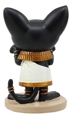 Ebros Weegyptians Collection Egyptian Feline Goddess Of The Home And Fertility Bastet Bast Cat Statue 4" Tall Ancient Deities Gods And Goddesses Of Egypt Collectible Figurine Historical Sculpture #TOP4