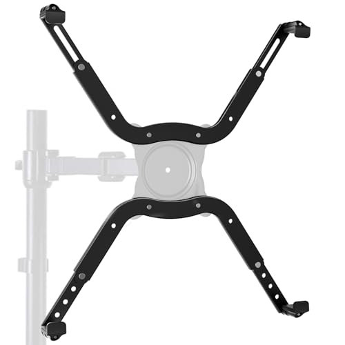 HUANUO (ファーノー) モニターアーム専用 マウントホルダー VESA穴無し/VESA非対応のモニター用 VESAアダプタ ディスプレイアーム取り付けアダプタ 無VESA穴調節器 VESA補助具 17-27インチ対応 VESA規格75x75mm HNMUA4