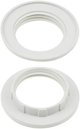 TXErfolg Screw Bulbs Lamp Holder Twist and Lock E14 Socket Replacement Ring Lamp Shade Ring Converter Plastic Lamp Shade Reducer Ring - 12pcs