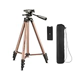 Digitek (DTR 420LW) Tripod for Camera & Smartphone with Holder – 4.26ft Max Height, 3Kg Load, 4-Section Legs, 3-Way Head, Quick Release Plate - Ideal for Photography & Videography