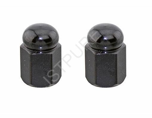 Tapas de válvula hexagonales para bicicleta, color negro. Piezas para bicicleta. miniatura 2
