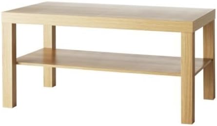 Ikea Black/Brown, Oak Effect, Coffee Table, Wood