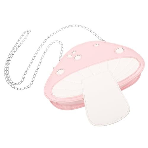 Sac de champignons en cuir rose pour remplacer les sacs à main classiques et ternes
