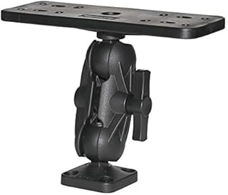 Scotty 0163 Ball-Mount Fish Finder and Universal Mounting Plate , Black , Large