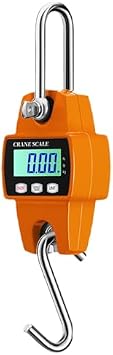 Hanging Scale, Digital Crane Scale, Spring Springs, Electronic Scale, Industrial Hanging Scale, High Precision Electronic Scale, Compatible with 661.4 lbs 300 kg, Supports 1,100 lbs 500 kg