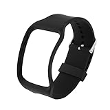 Veemoon Correa Inteligente Para Reloj Banda Ergon�mica Negra Compatible Con Samsung Gear s Dise�o C�modo y Moderno Con Hebilla Met�lica