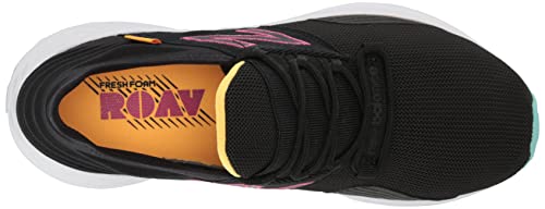 New Balance Women's Fresh Foam Roav V1 Running Shoe, Black/Green/White, 8 Medium Us #TOP4
