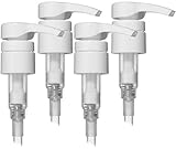 Bar5F Pack of 4, Best Shampoo/Conditioner Dispenser Pump Bottles for 1 L/33.8 oz.