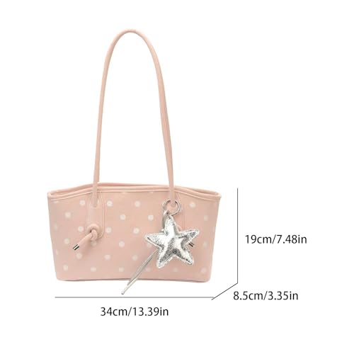 Sac à main élégant en cuir synthétique avec finitions étoile