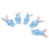 Matière douce et moelleuse : fabriqué dans une matière douce et moelleuse, ce offre un toucher confortable et douillet, idéal pour les câlins. peluche lapin, décoration de gâteau lapin