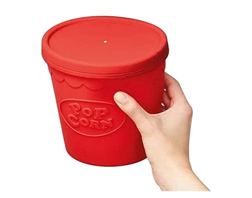 Balde Pipoca Pipoqueira Para Microondas Em Silicone Sem Óleo