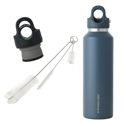 �Y�_�Ή� ���� 592ml 20oz ���{�}�b�N�X REVOMAX �X�e�����X�{�g�� 18���� �ۉ� 36���� �ۗ� �^��f�M ���� �M�t�g �����L���b�v�t�� �������p�u���V�t�� 3�_�Z�b�g (�_�[�N�O���[×�I�j�L�X�u���b�N�Z�b�g)