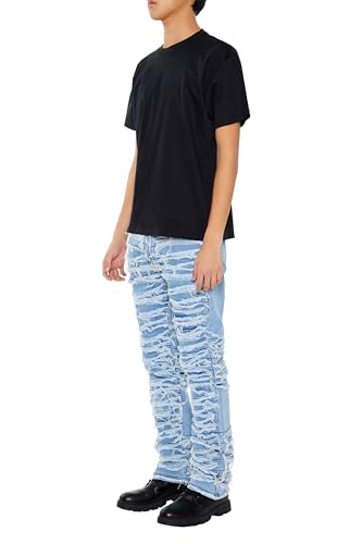 Forever 21 Men's Destroyed Slim-fit Mid-Rise Jeans3