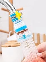 Styxon Flexible Kitchen Tap Head Movable Sink Faucet 360° Rotatable ABS Sprayer Removable Anti-Splash Adjustable Filter Nozzle Swivel Water Saving Aerator (Standard, 2 Mode Kitchen Tap)