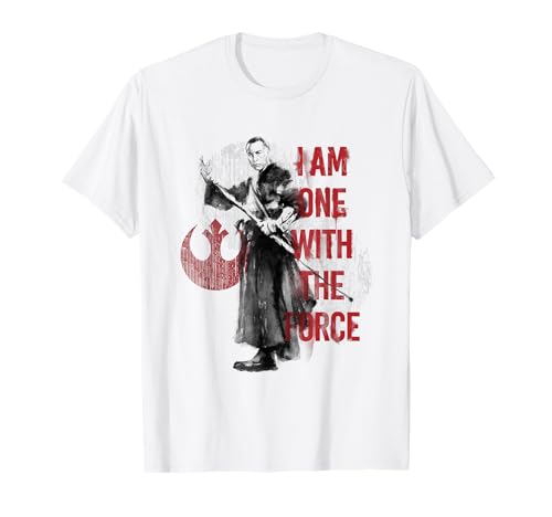 Star Wars Rogue One Am One With The Force Chirrut Retro Logo T-Shirt