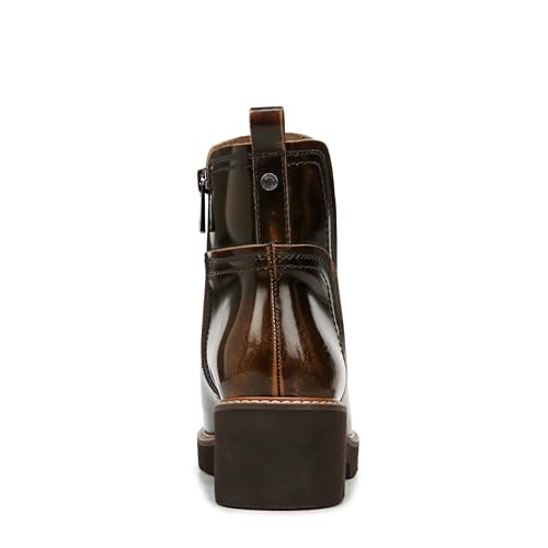 Naturalizer Womens Darry Bootie Water Repellent Ankle Boot English Tea Brown Leather 11 W by Naturalizer - Image 3