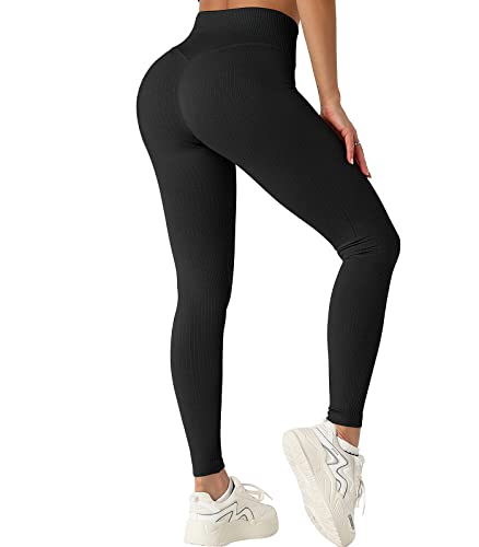 OUDOTA Pantalones de Yoga para Leggings Deportivos para Mujer Ajustados Cintura Alta Largos con Control de Barriga Opacos Pantalones Fitness Mallas para Correr Ciclismo Fitness Cover