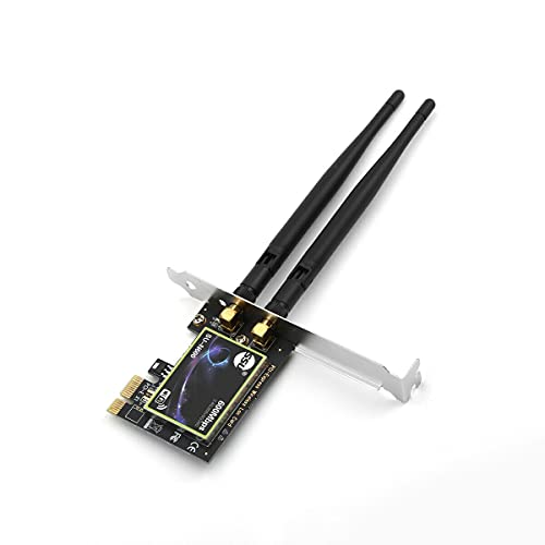 Tarjeta inalámbrica PCI-E Dual Band 2.4G/5G WiFi adaptador para computadora de escritorio 600Mbps miniatura 2