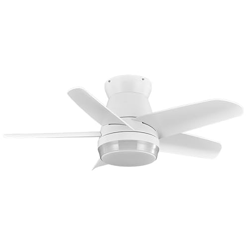 Eden Pulse Ventilatore Bianco 24 W 2400 Lm, 5 Pale 91D Temperatura Regolabile, 32,5 X 91 X 91 Cm