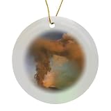 Circle Porcelain Ornament - Mt. Etna volano Vent, Sicily, Italy - EU16 AWO0011 - Art Wolfe Volcanos
