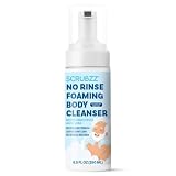 Scrubzz No Rinse Body Wash for Elderly, Gentle 8.5 fl oz Rinse Free Cleansing Foam for Waterless Bathing Men...