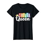 Trivia Queen Trivia Night Quiz Game Trivia Team Women Funny T-Shirt